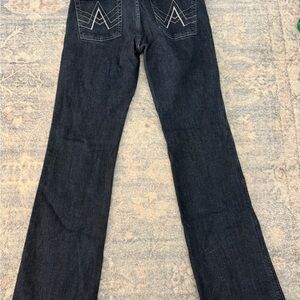7 For All Mankind Dark Blue Boot Cut Jeans